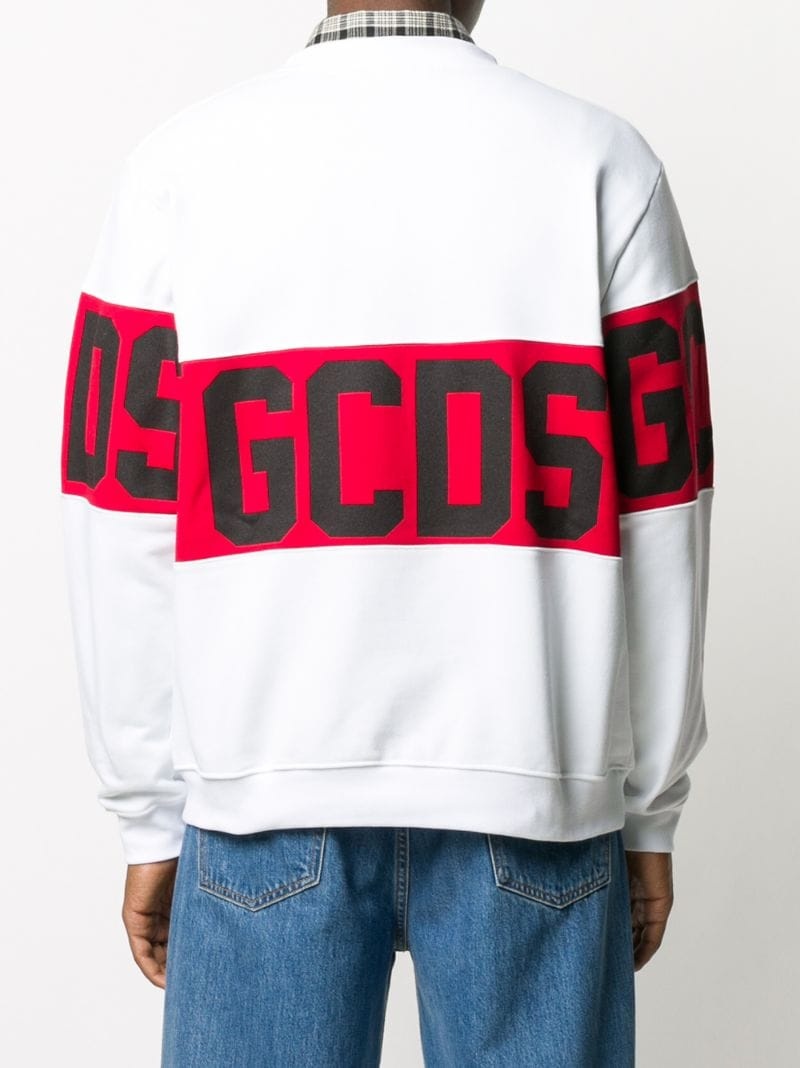 logo crew-neck sweatshirt - 8
