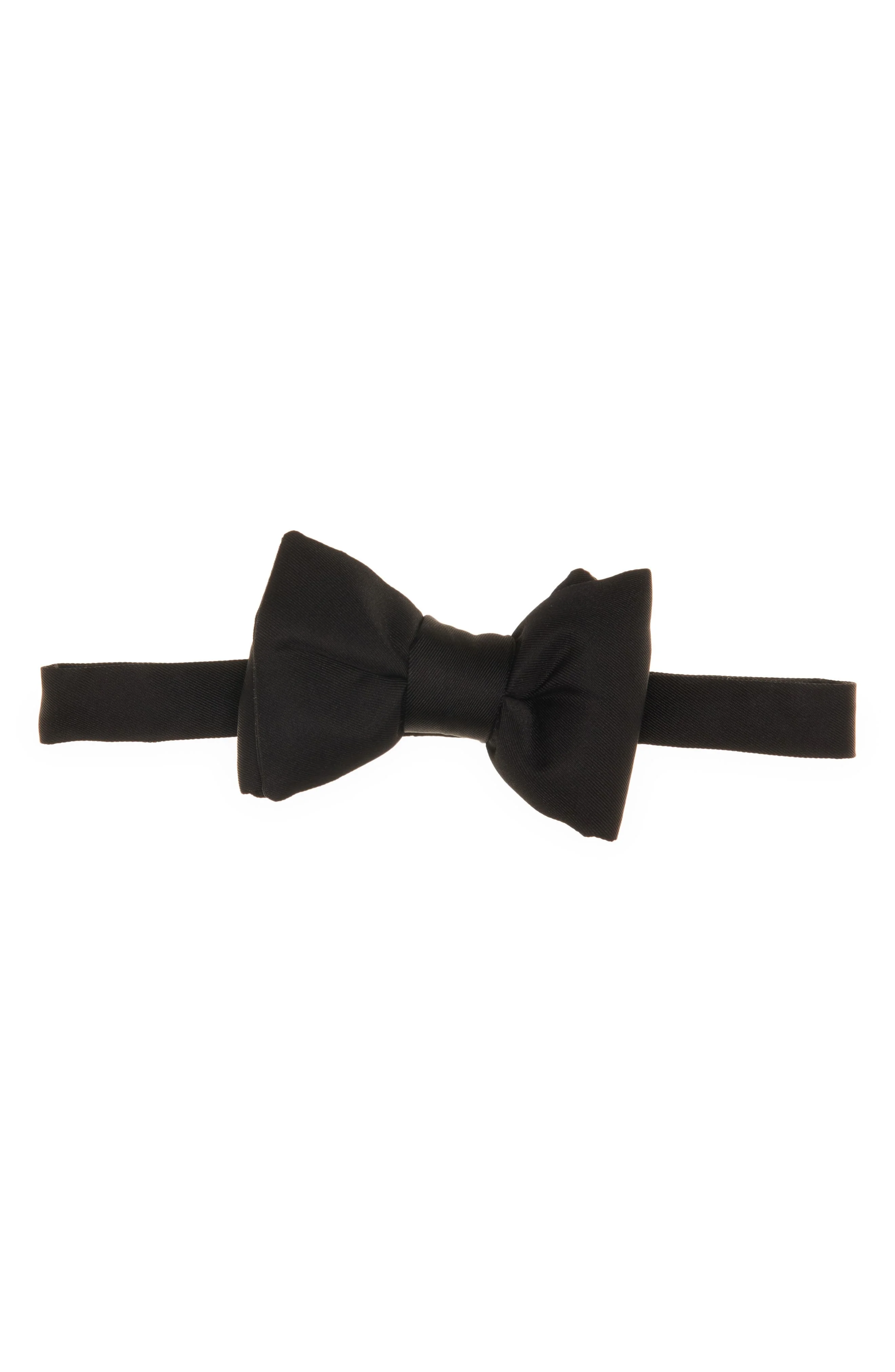 TOM FORD Pre-Tied Silk Twill Bow Tie in Lb999 Black at Nordstrom - 1