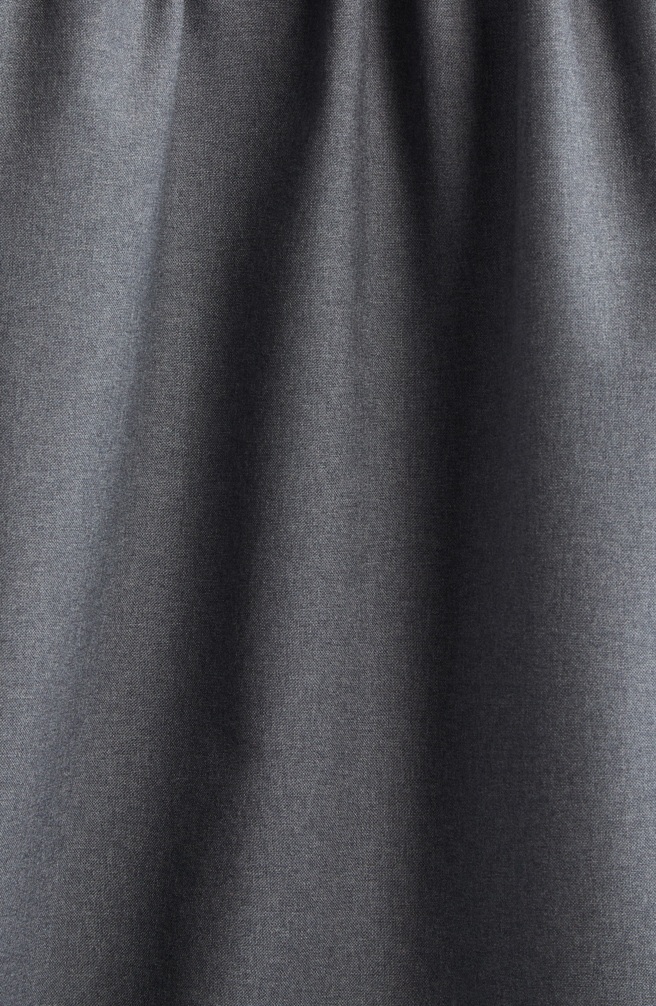 Marni Logo Embroidered Oversize High-Low Button-Up Shirt in Graphite/Black at Nordstrom - 7