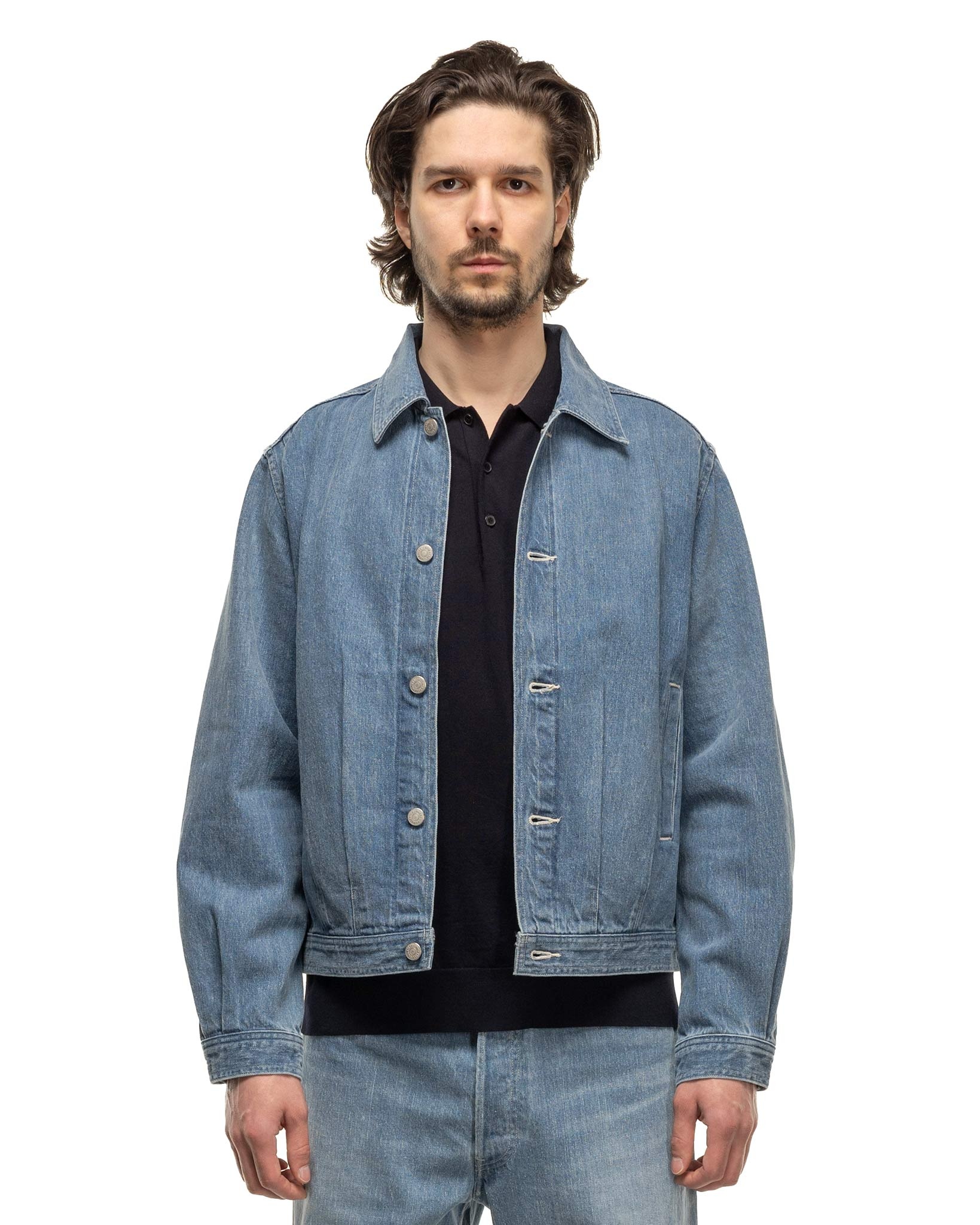 SELVEDGE FADED LIGHT DENIM BLOUSON