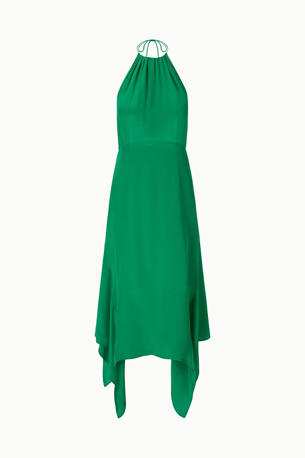 STAUD BIANCA SILK DRESS KELLY - 1