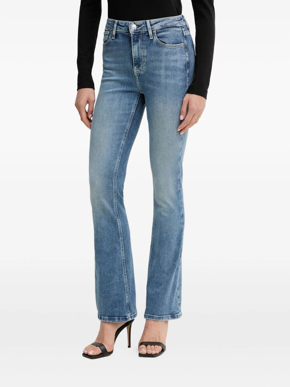 logo-plaque jeans - 1