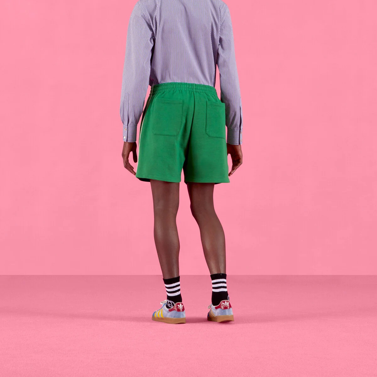 adidas x Gucci cotton shorts - 8