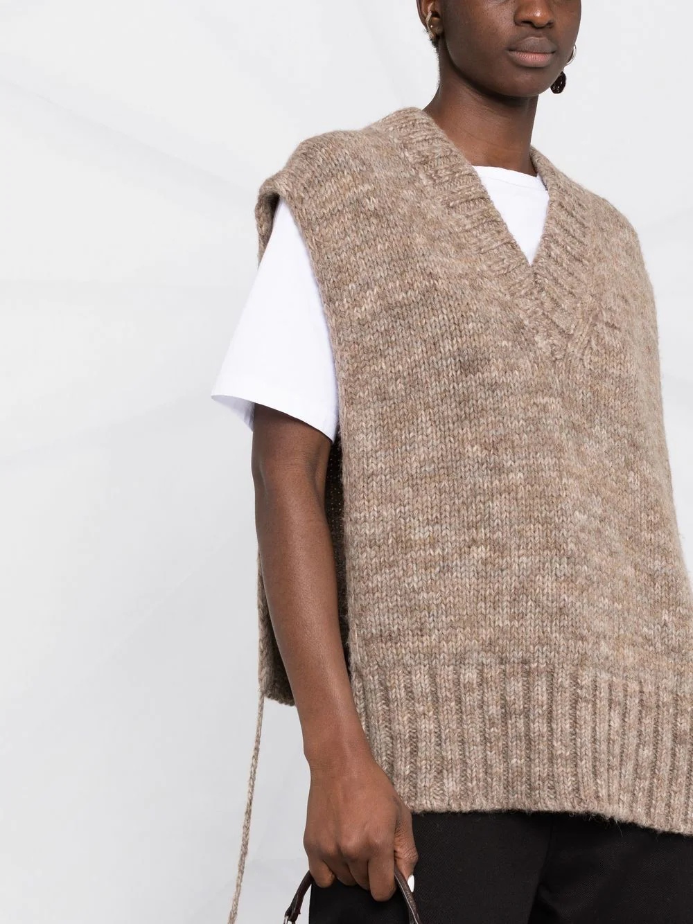 V-neck knitted top - 3