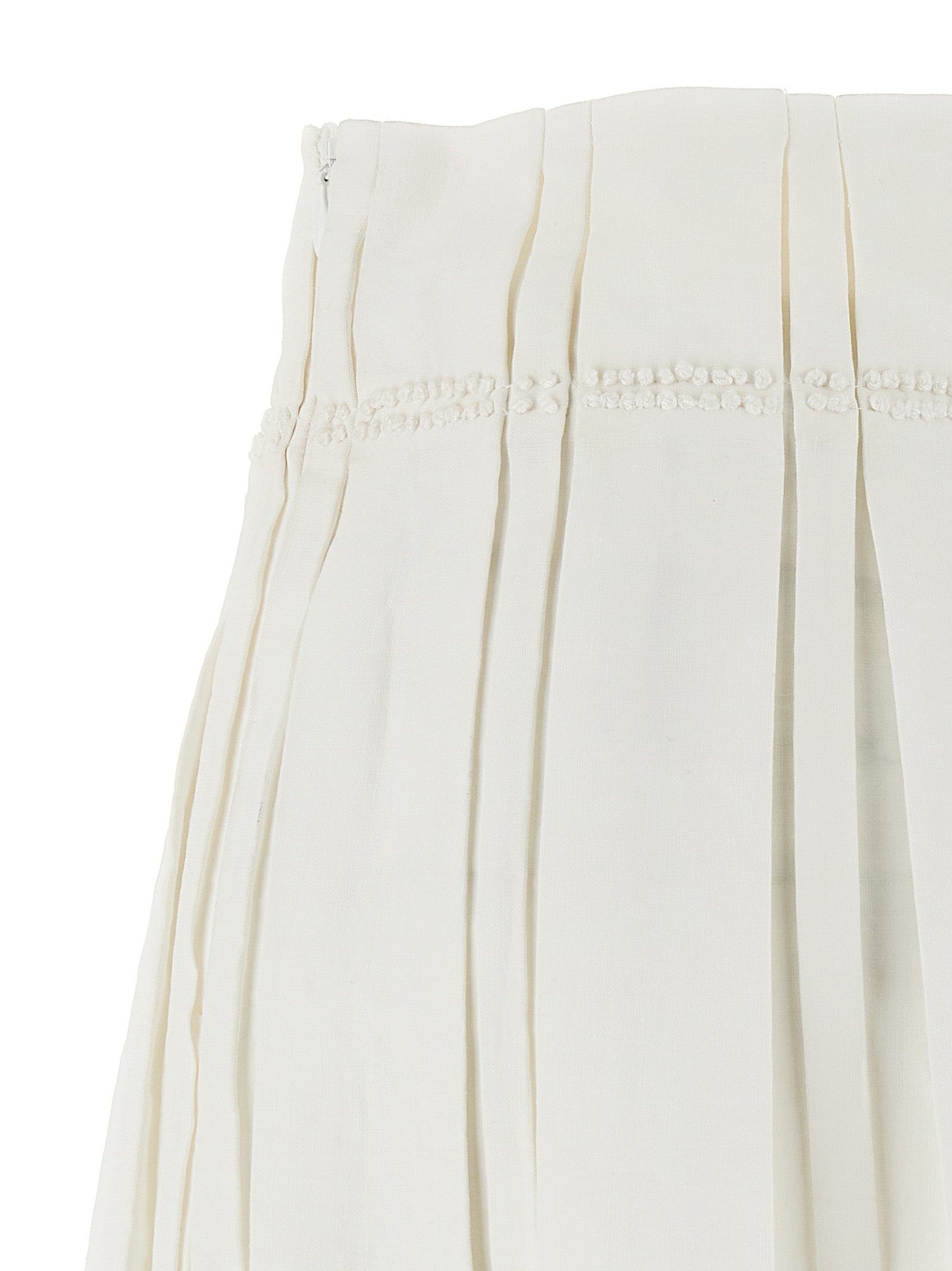 Midi Skirt Skirts White - 4