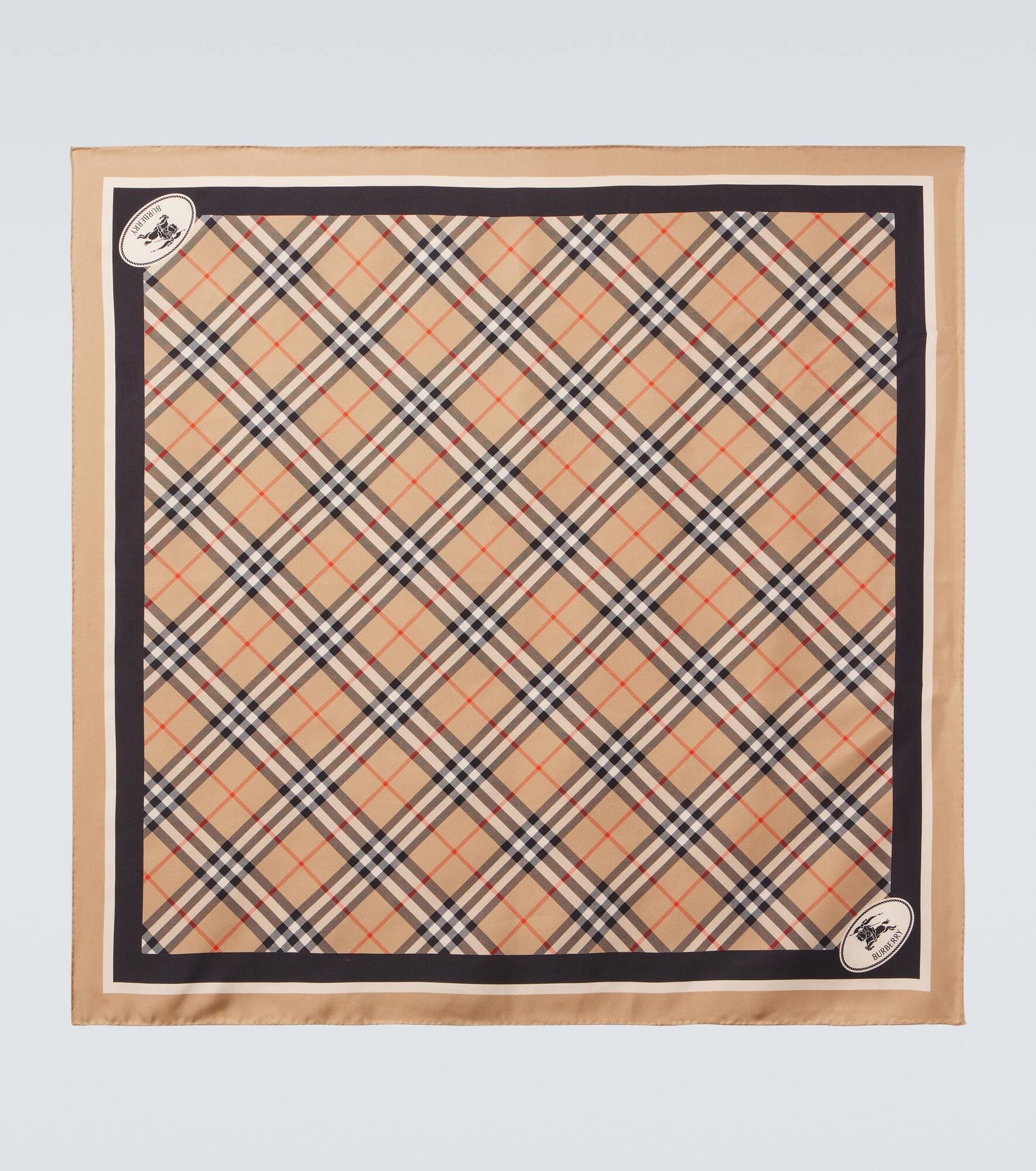 Burberry Check silk twill scarf - 5