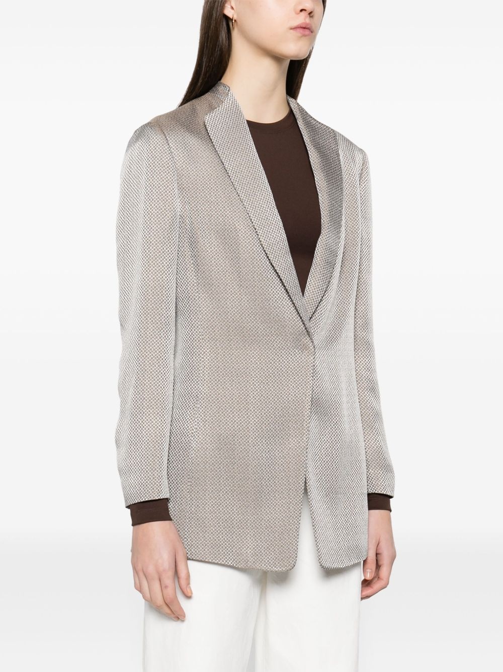 jacquard blazer - 3