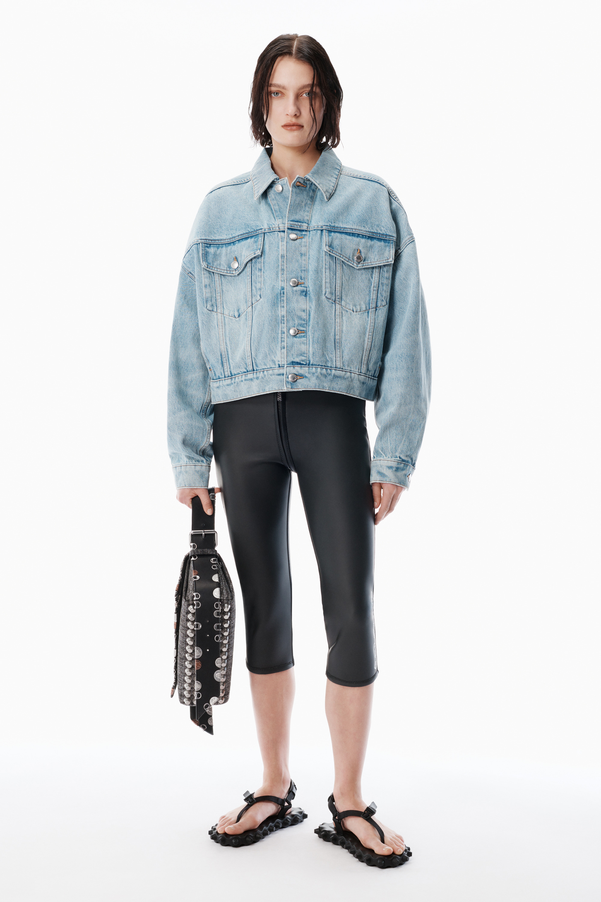 Regen Indigo Denim clip trucker jacket - 2