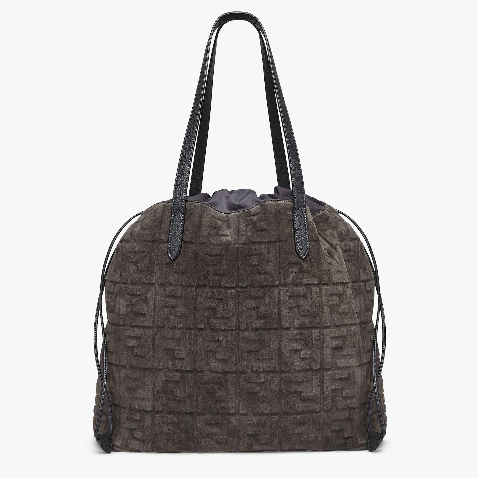 Dark gray suede bag - 1