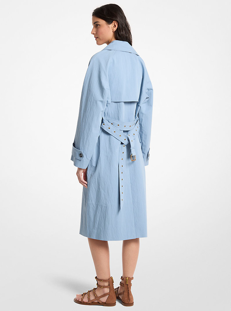 MICHAEL KORS Oversized Washed Cotton and Nylon Trench Coat outlook