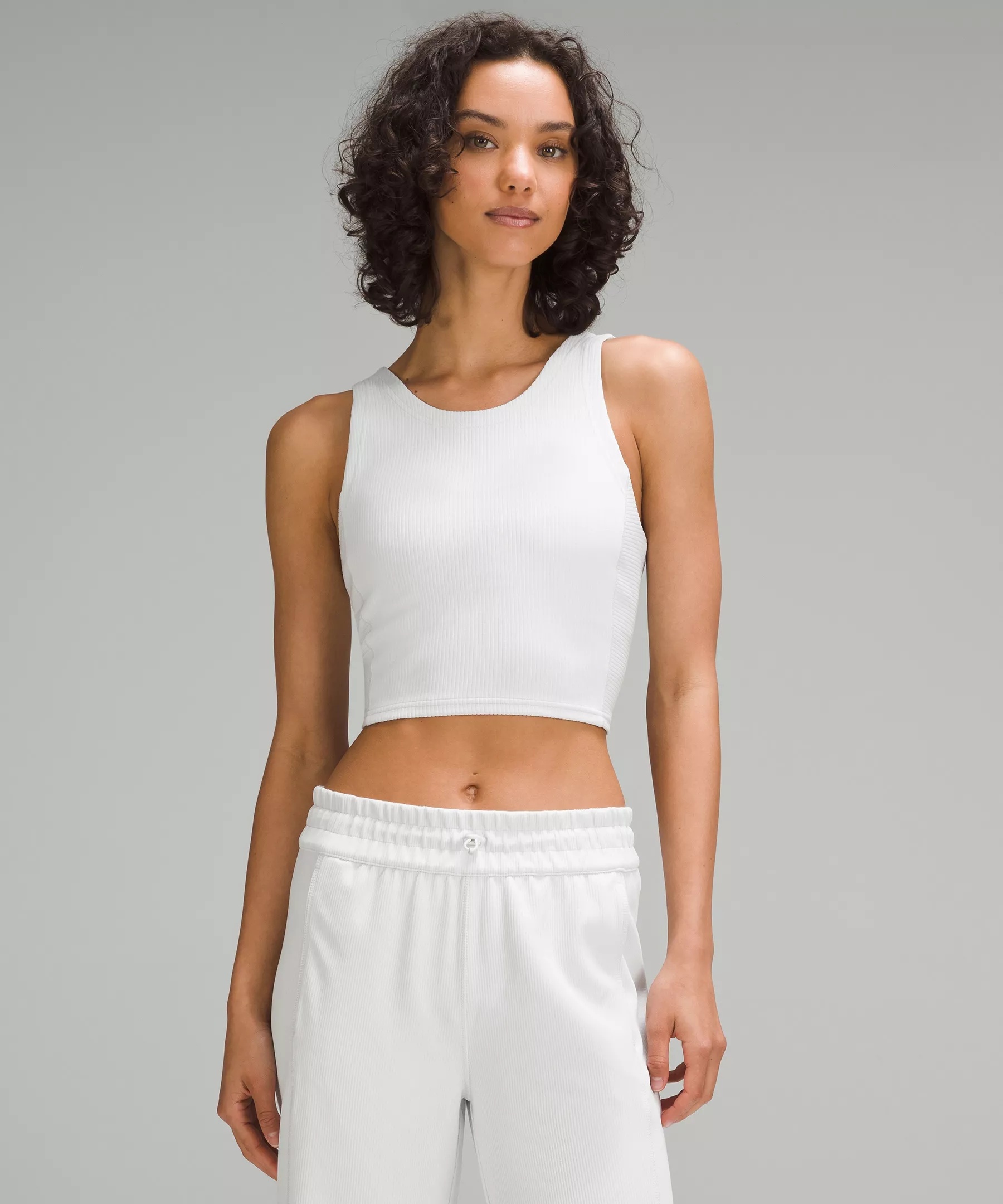 Ribbed Softstreme Cropped Tank Top - 1
