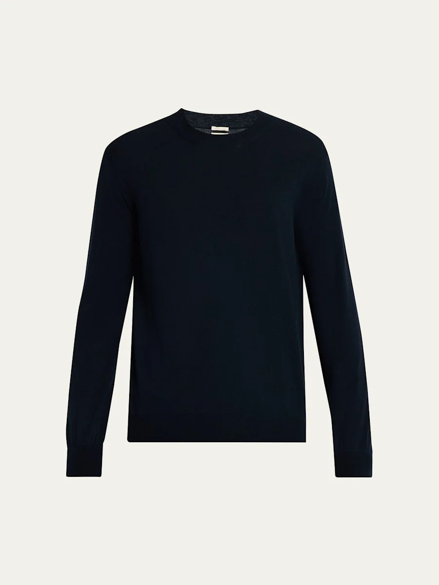 Men's Brad Wool and Cotton Crewneck Sweater - 1