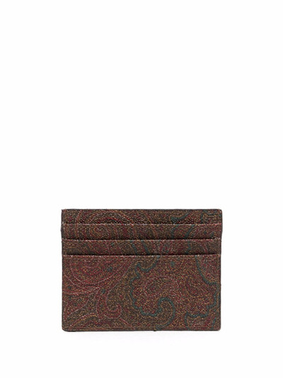 Etro paisley-print leather cardholder outlook