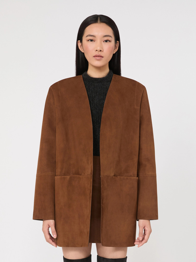 FUMATO Suede jacket - BROWN 3