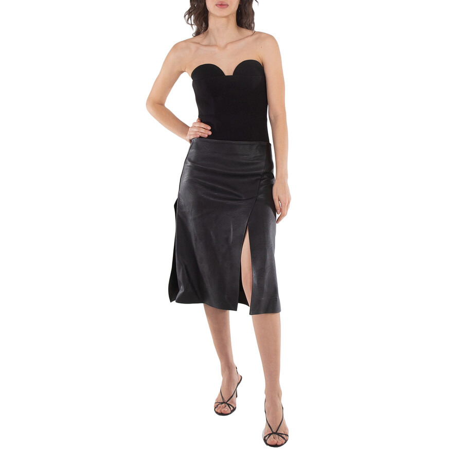 Stella Mccartney Alter Mat Split Front A-Line Skirt - 6