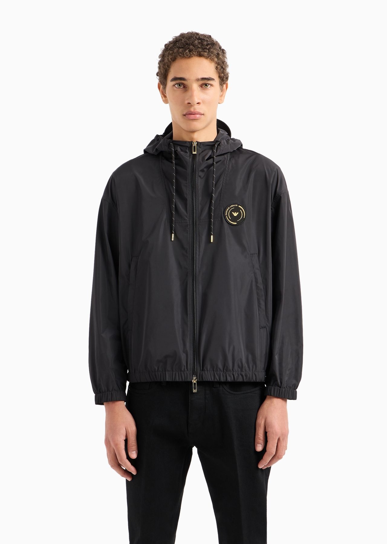 Water-repellent camouflage jacquard nylon blouson with hood and Ramadan capsule collection patch - 2