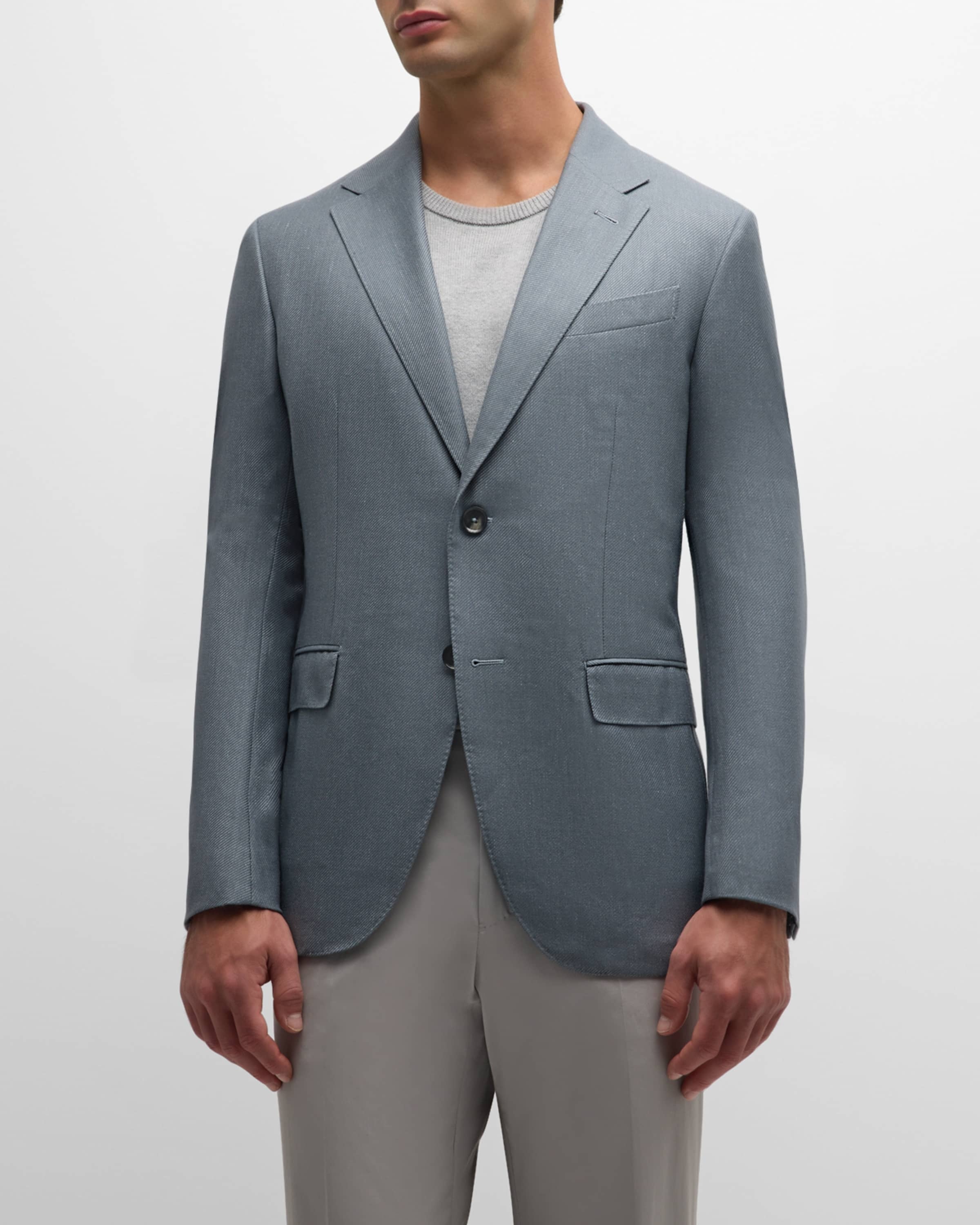 Men's Cashmere-Blend Twill Sport Coat - 1