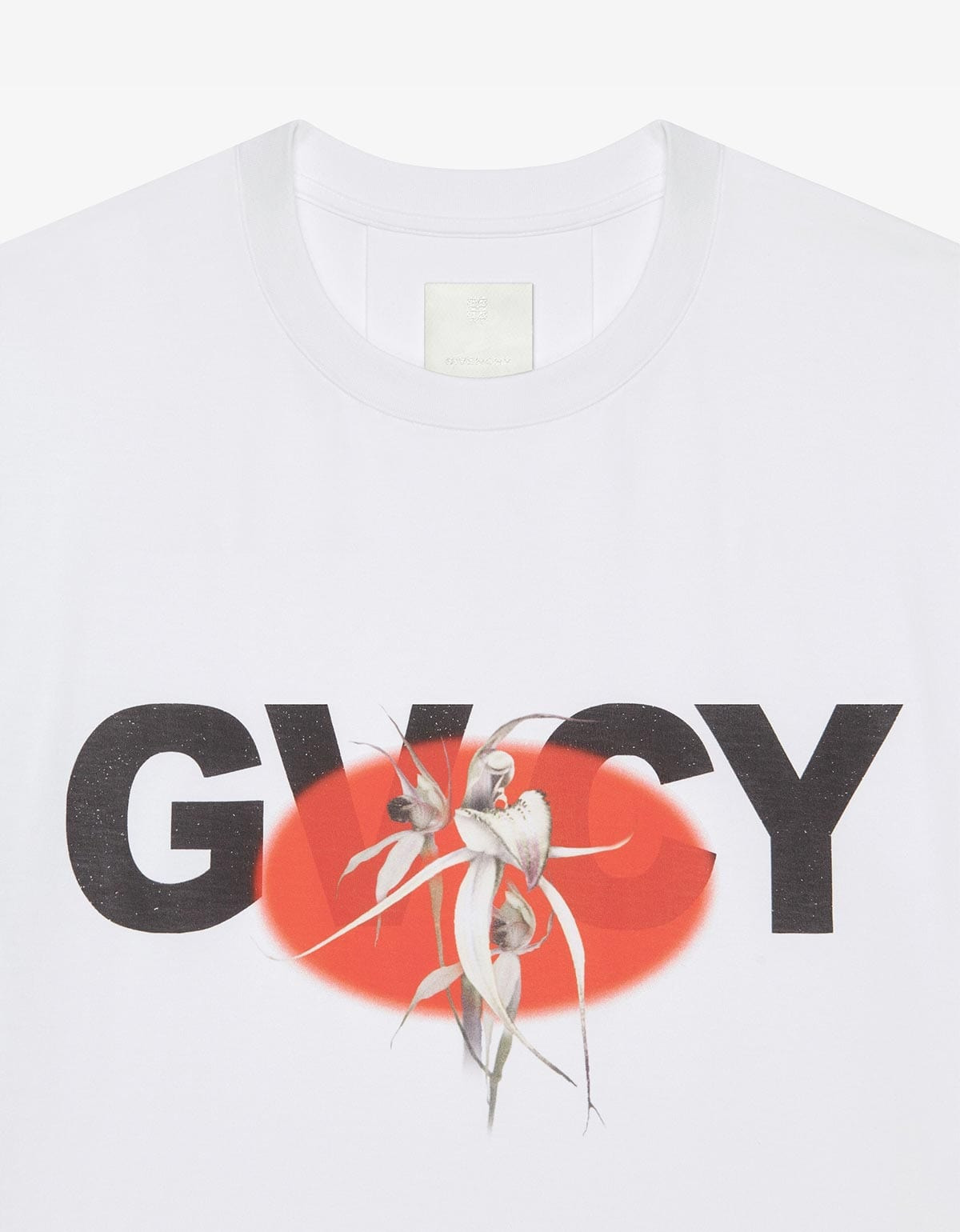 Givenchy White GVCY Flower Print T-Shirt - 5