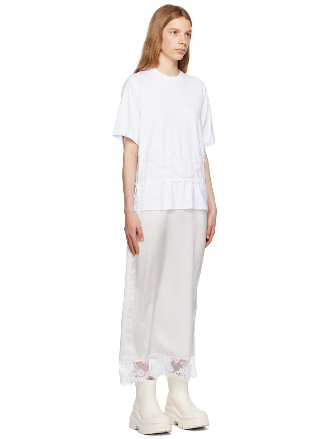 White Layered Maxi Dress - 2