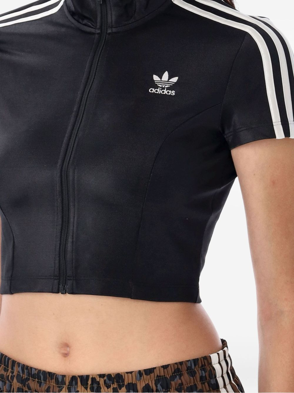 three-stripe zip-up sweatshirt - 3