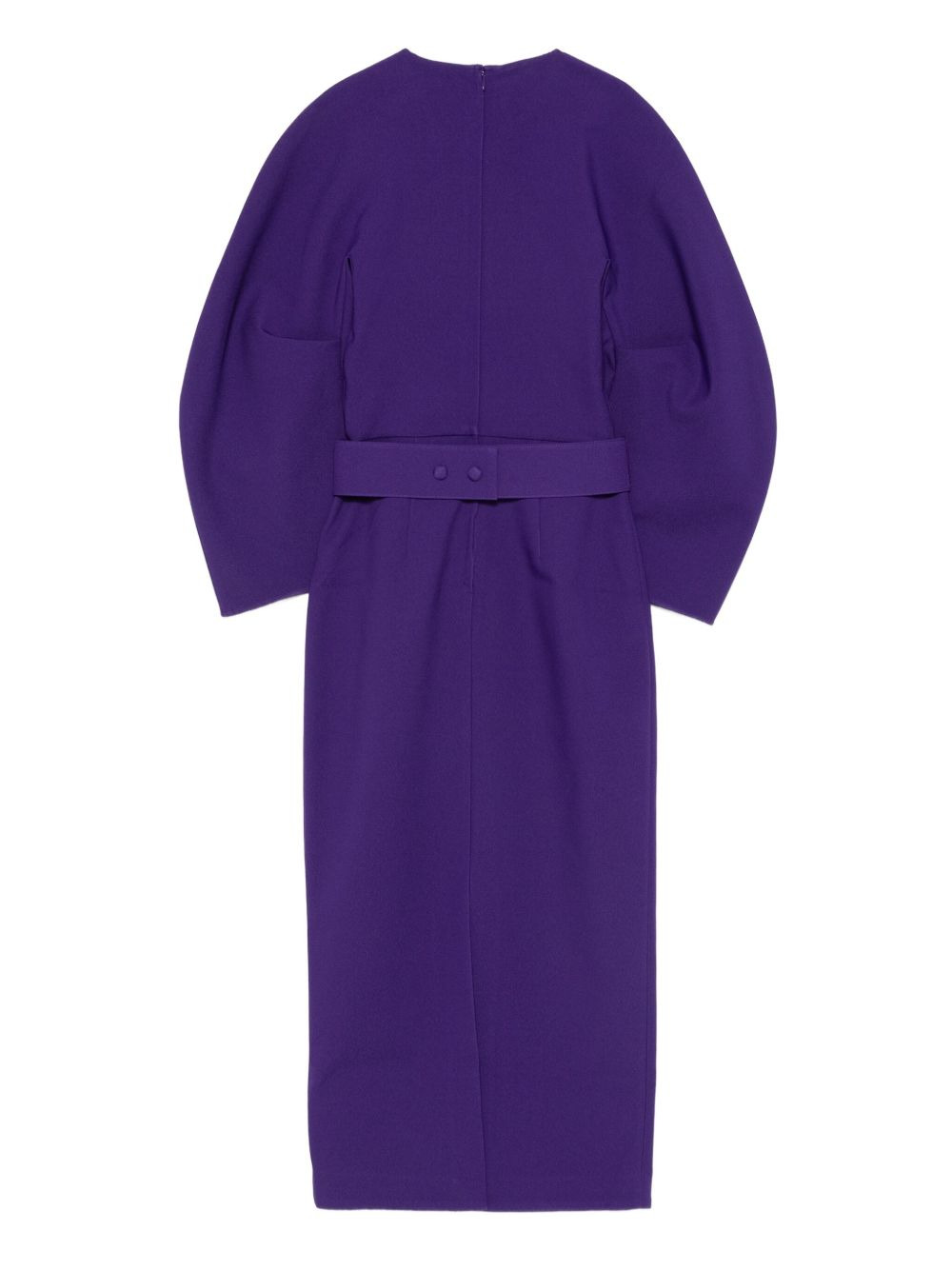 The Allegra puff-sleeve belted maxi dress - 2