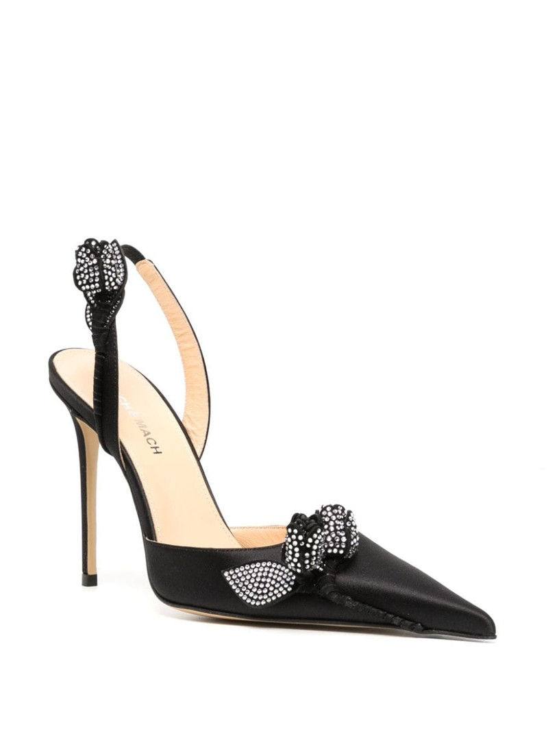 MACH & MACH Wonder Tulip 110mm slingback pumps outlook