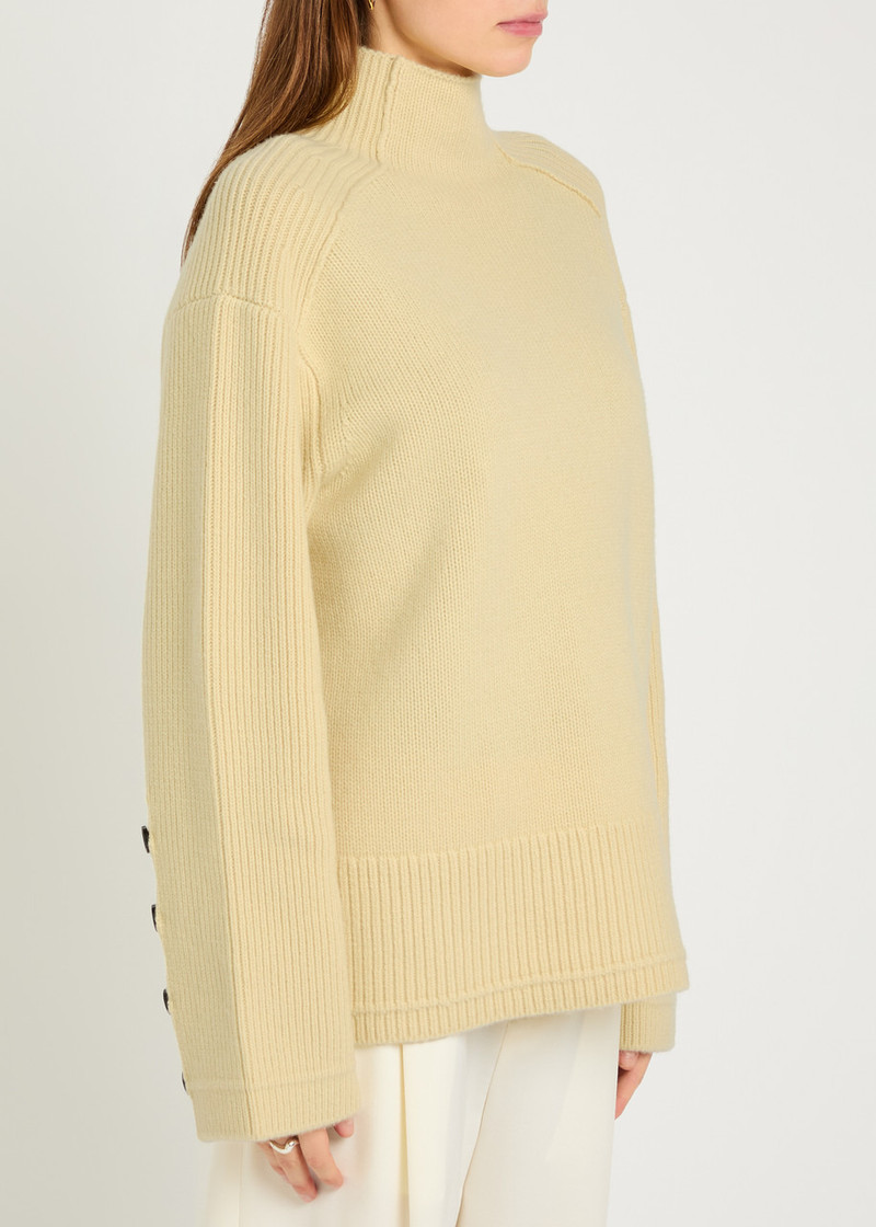 MARIA McMANUS Maria Mcmanus Mock-neck Merino Wool and Cashmere-blend Jumper outlook