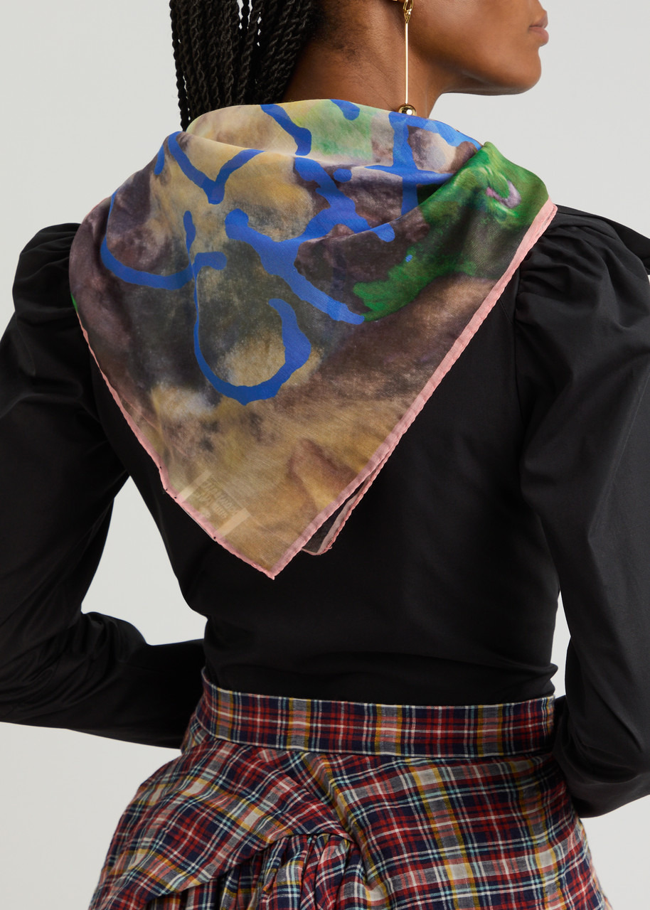 Vivienne Westwood Cherubs Printed Chiffon Scarf - 2
