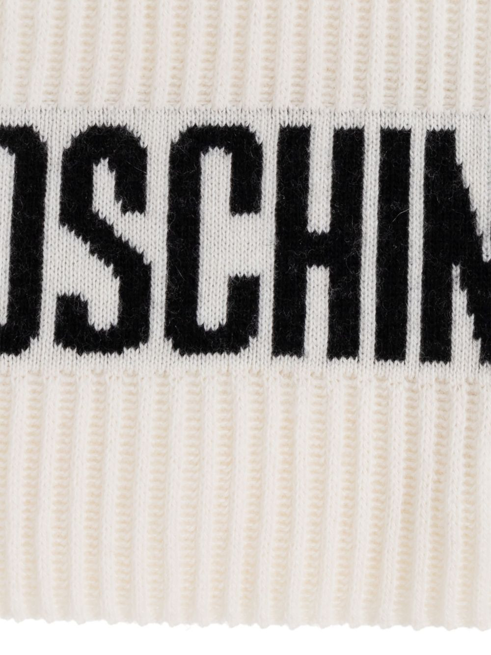 ribbed logo scarf - 2