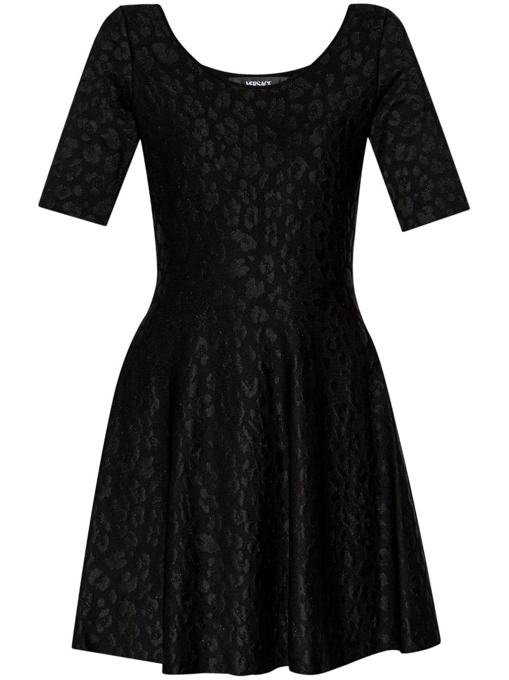 Medusa jacquard mini dress - 1