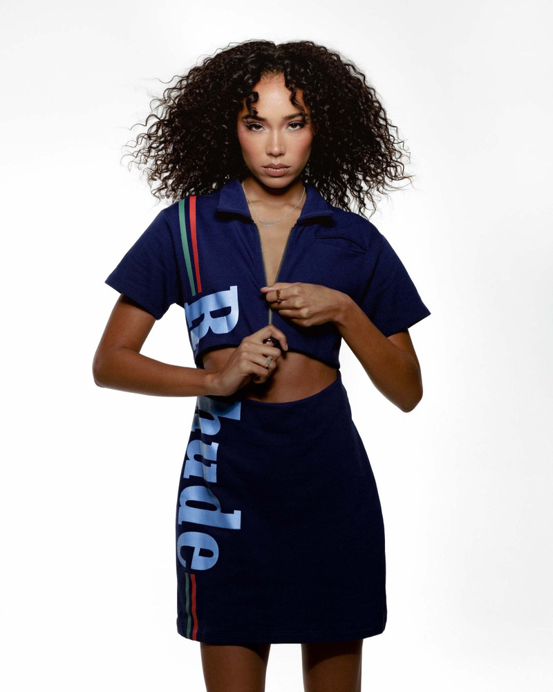 RHUDE LOGO POLO DRESS 6