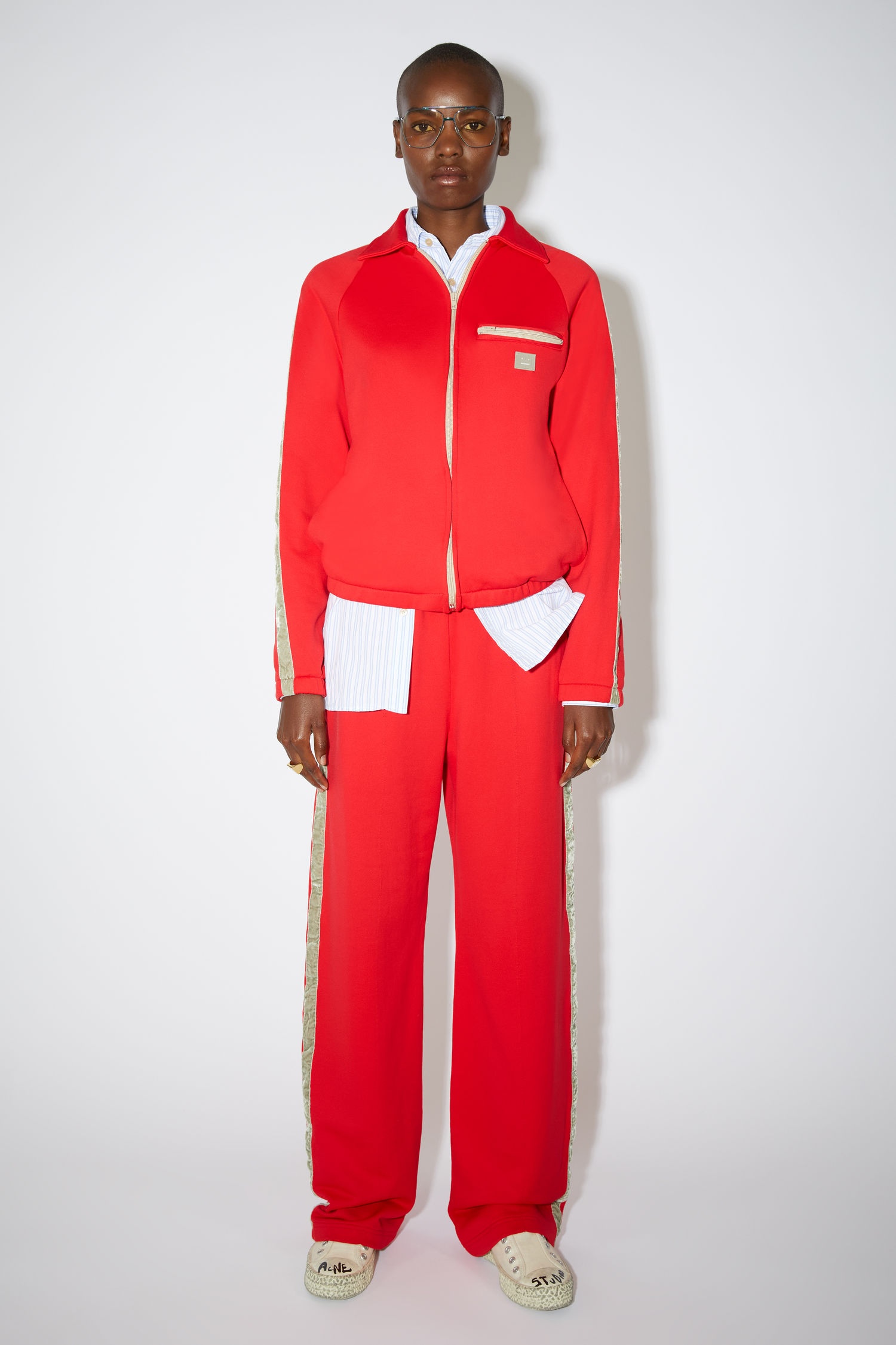 Zipper sweatshirt - Sharp red - 2