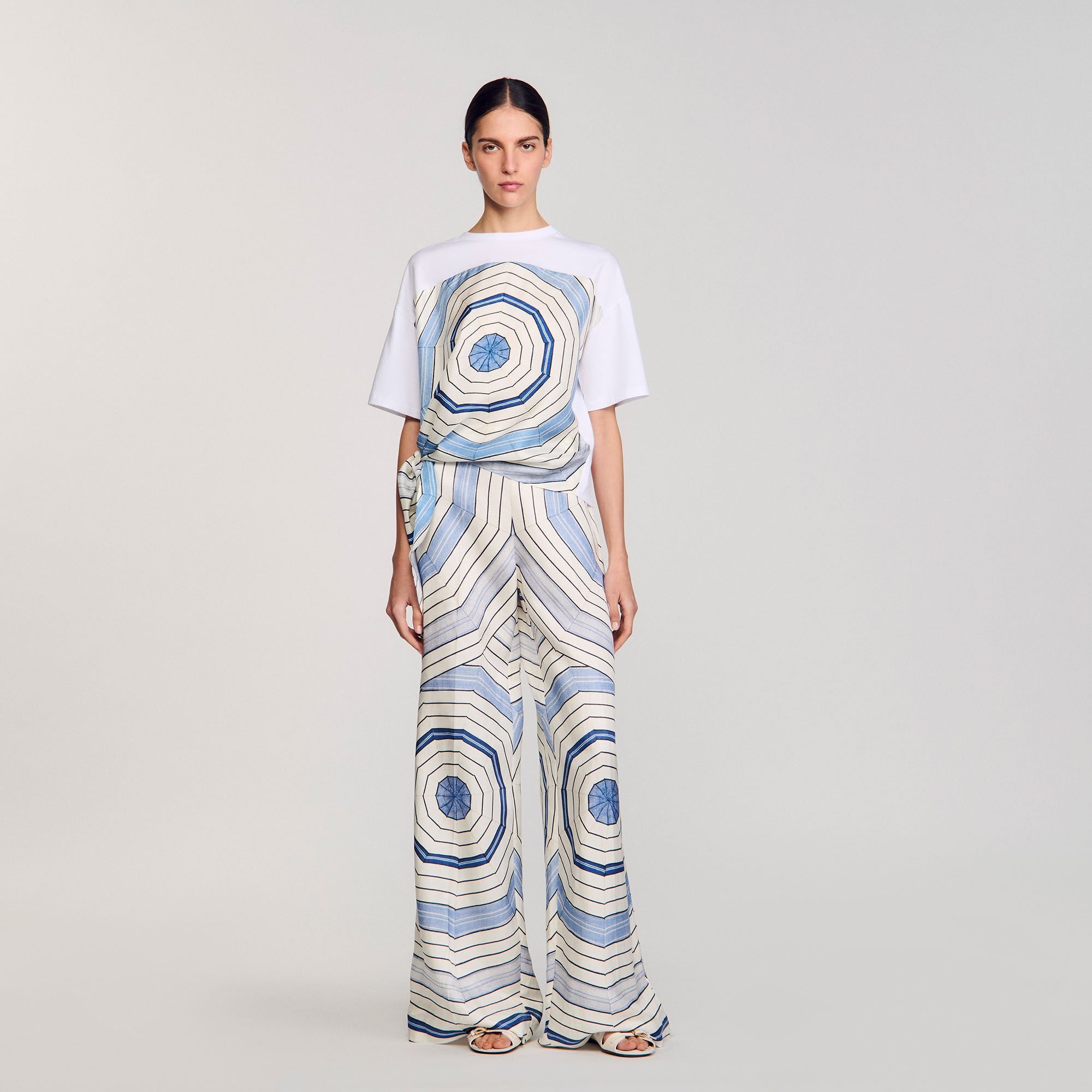 SPIRAL PRINT T-SHIRT - 1