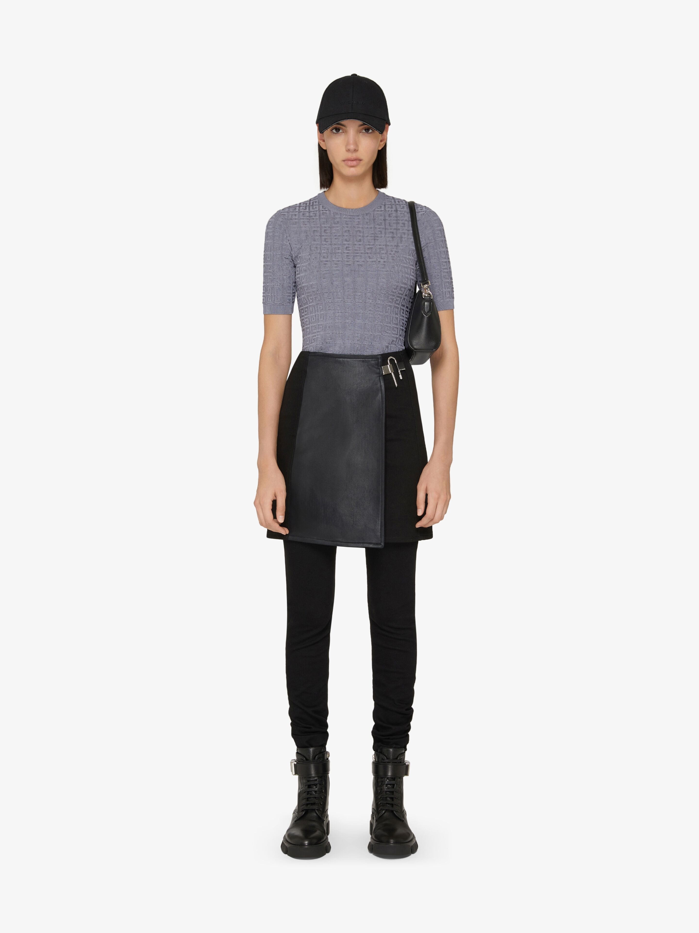 SHORT SLEEVES SWEATER IN 4G JACQUARD - 2