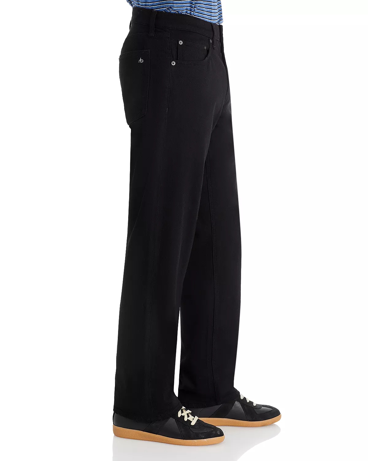 Fit 4 Authentic Stretch Straight Fit Jeans in Black - 5