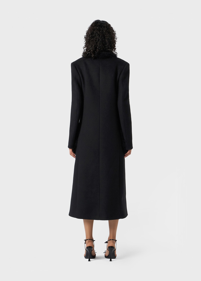 FELT COAT WITH MARABOU FEATHERS 4