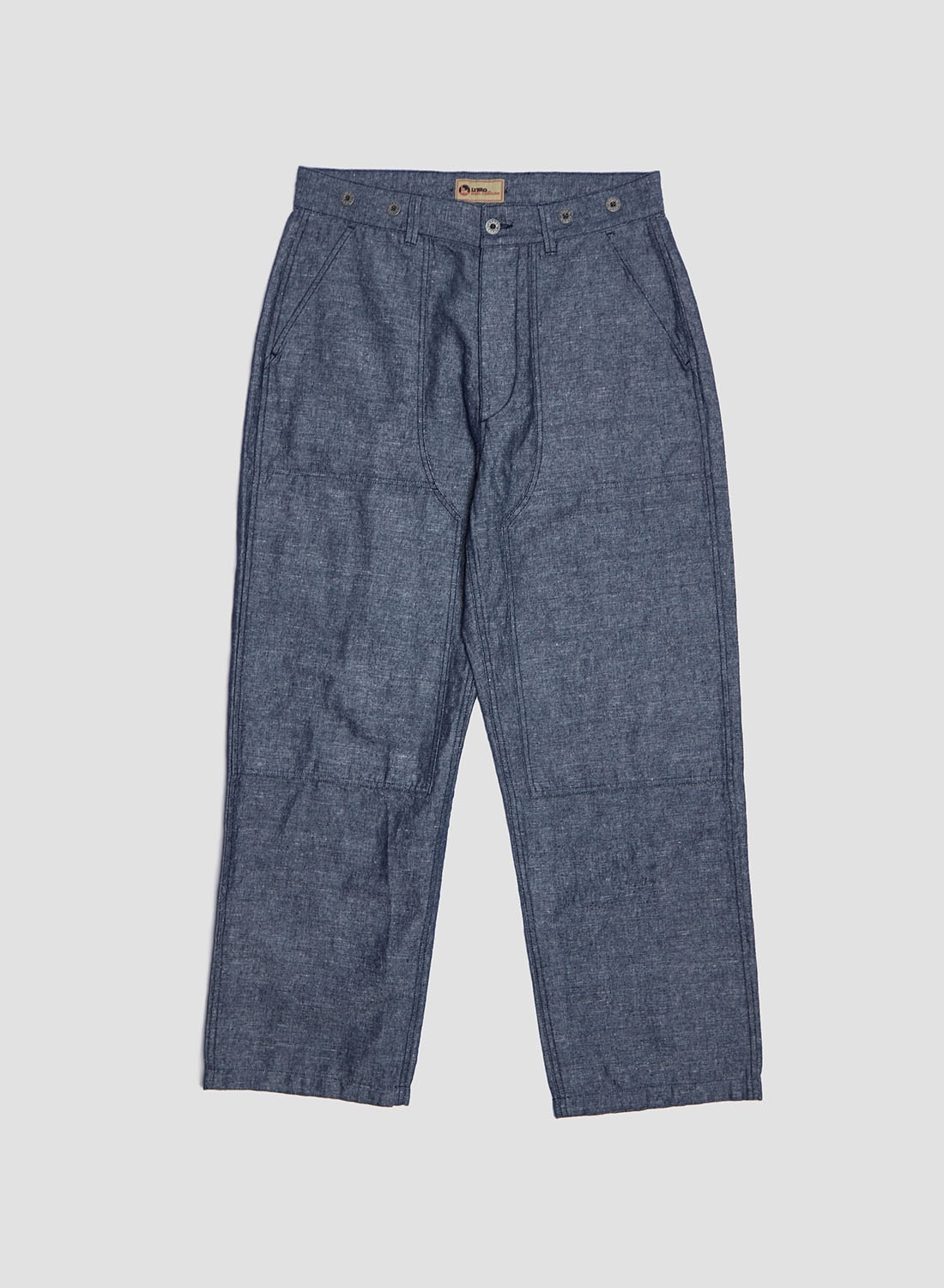 Carpenter Pant Cotton Linen in Navy - 1