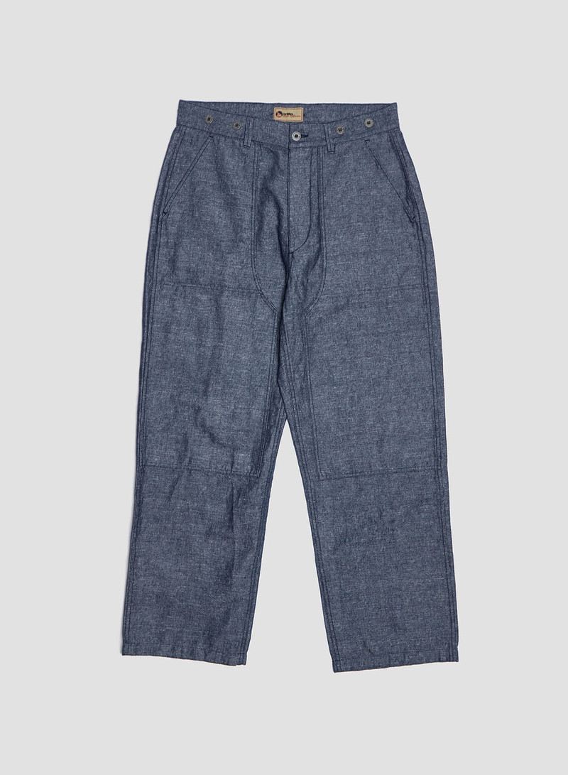 Carpenter Pant Cotton Linen in Navy 1