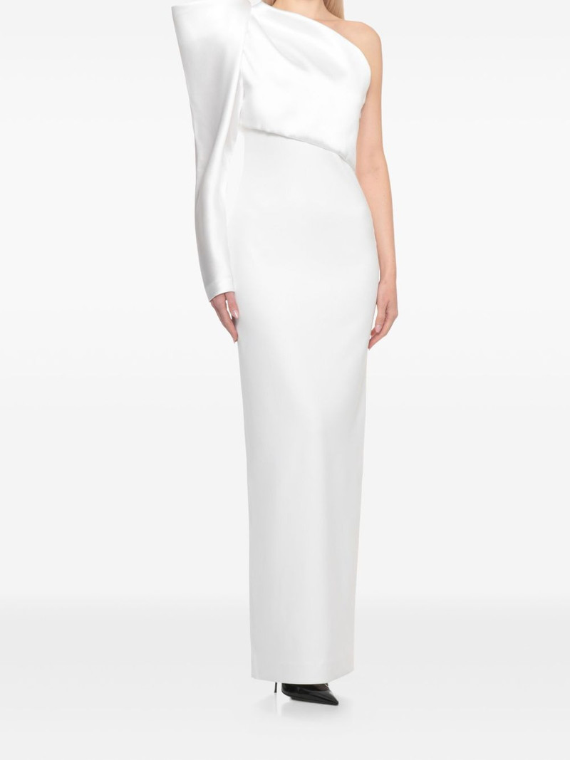 SOLACE LONDON one-shoulder dress outlook