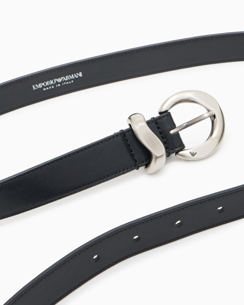 EMPORIO ARMANI SMOOTH LEATHER BELT outlook