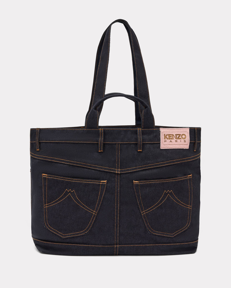 KENZO 'KENZO Five pockets' tote bag in denim-like twill outlook