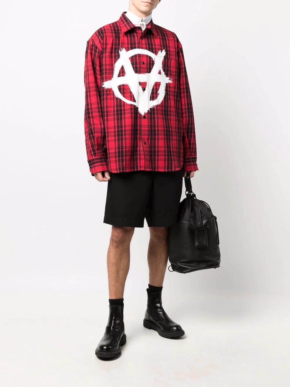 Anarchy check-print shirt - 2