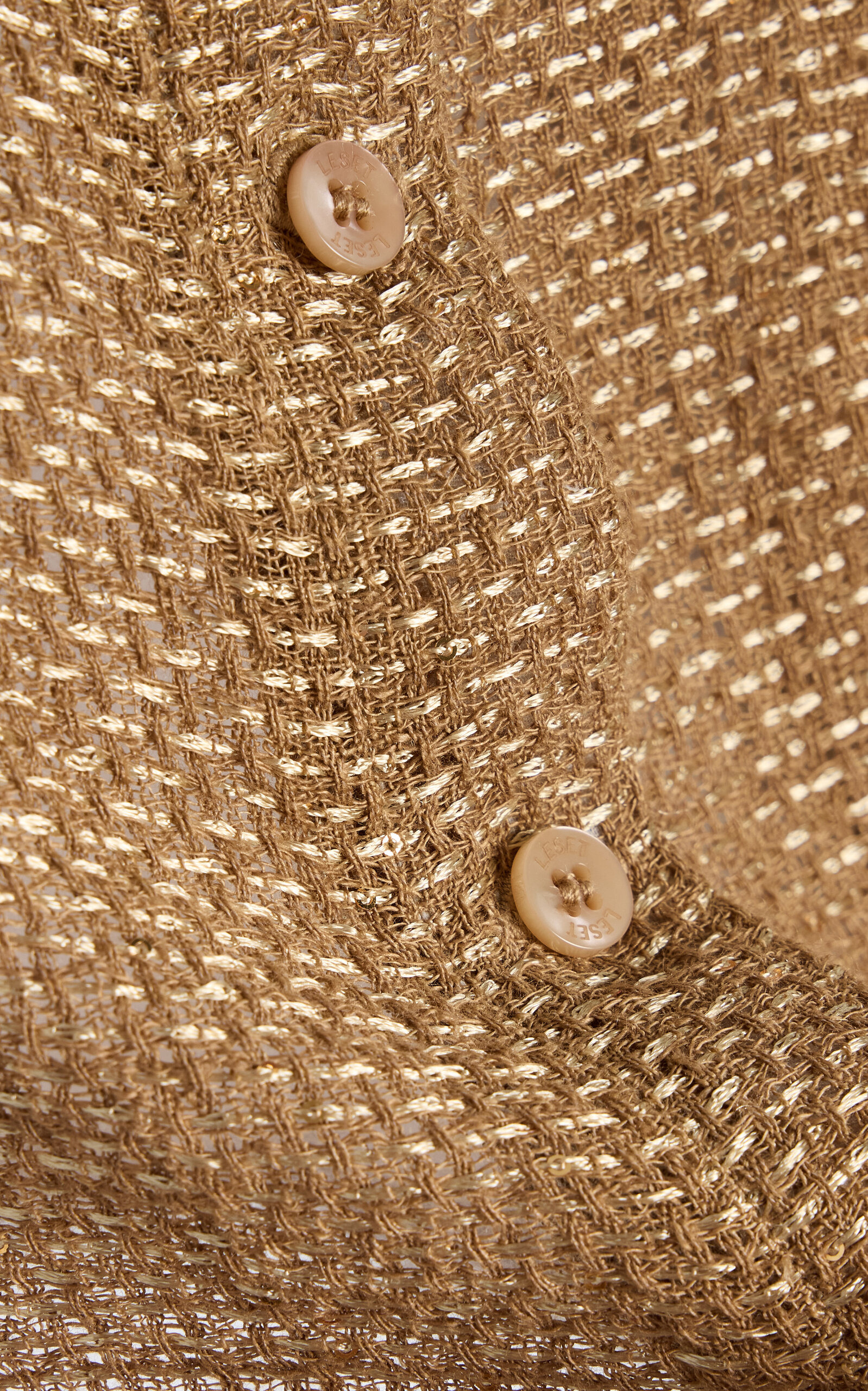 Stella Knit Linen-Blend Cardigan brown - 5