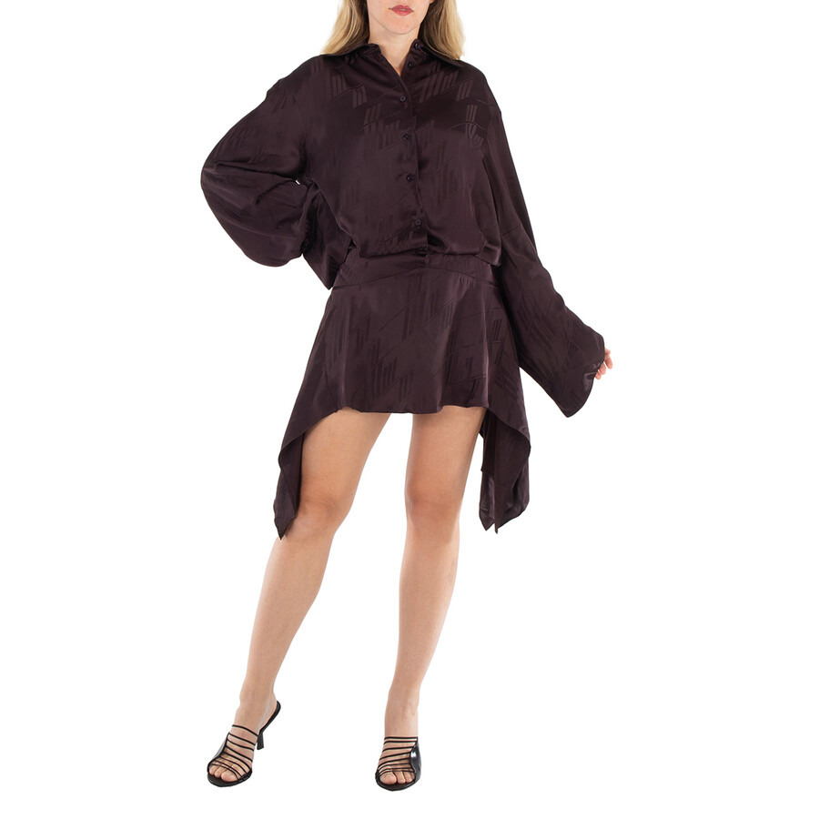The Attico Ladies Brown Mischa Mini Dress - 5