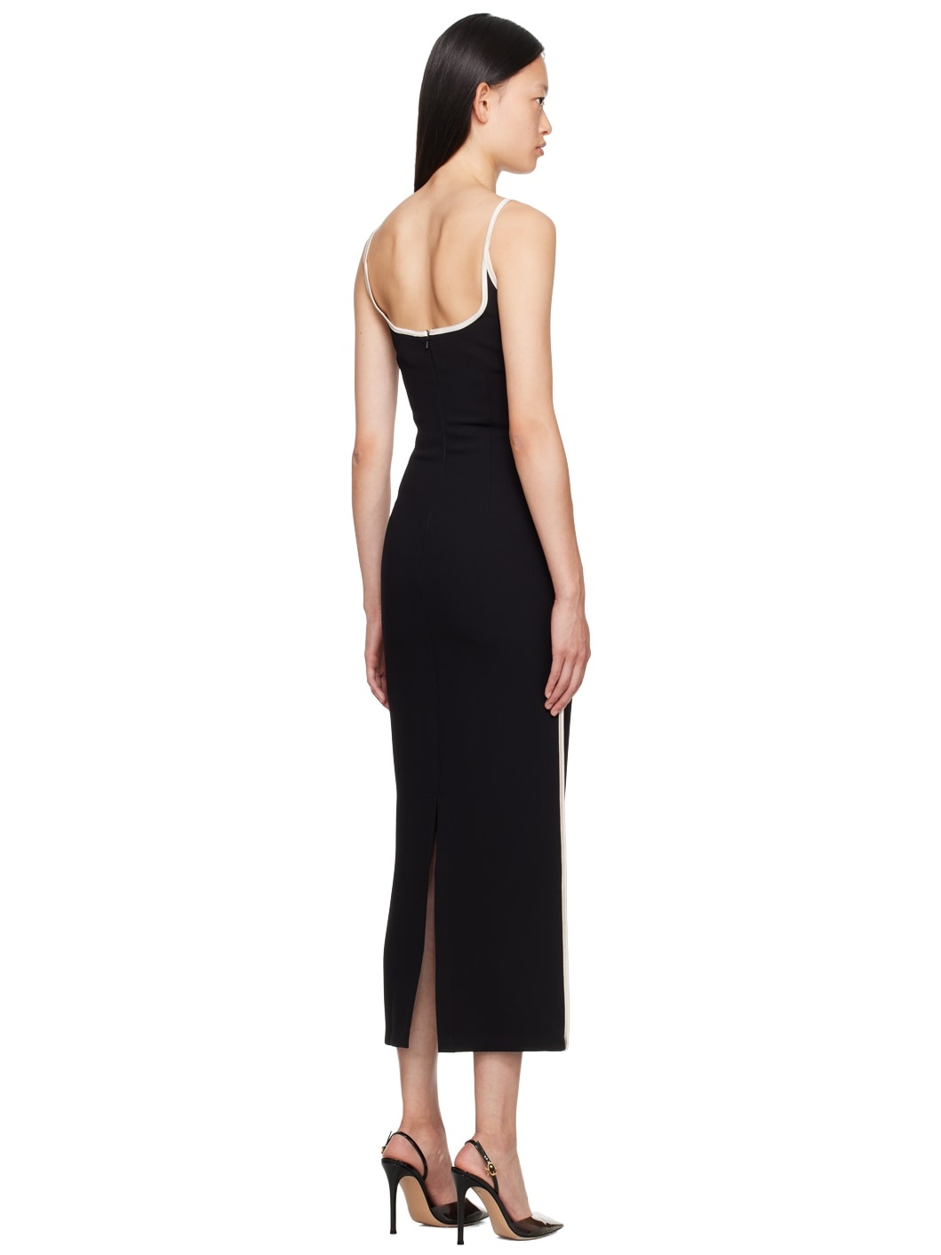 SSENSE Exclusive Black & White Marlo Maxi Dress - 3