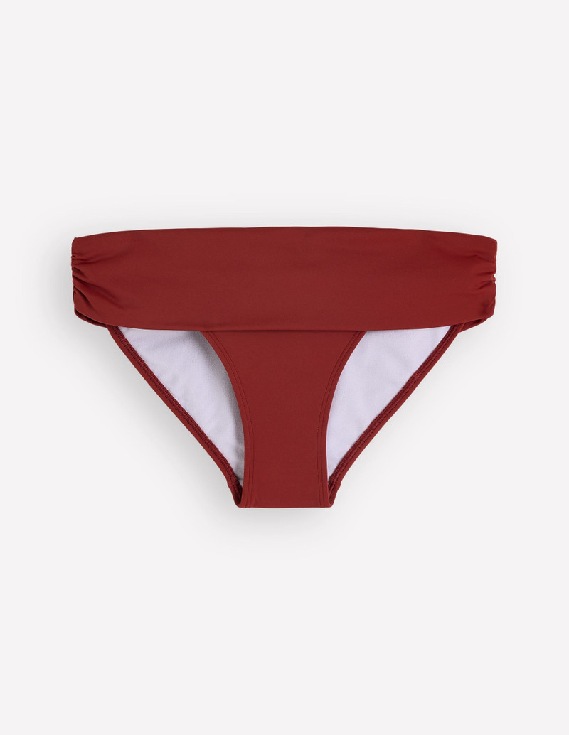 Classic Fold Bikini Bottoms-Paprika - 1
