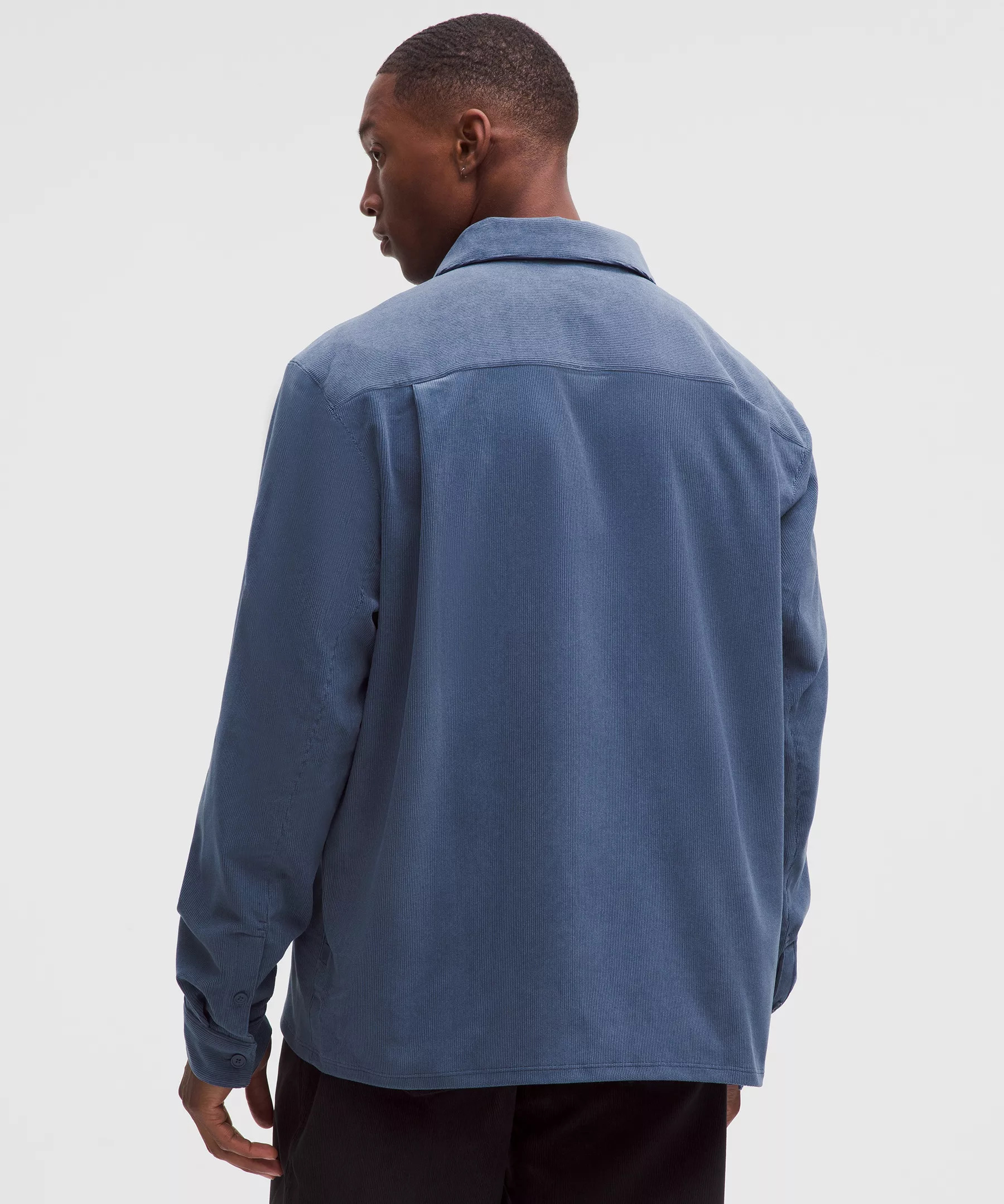 Corduroy Relaxed-Fit Long-Sleeve Button-Up Shirt - 3