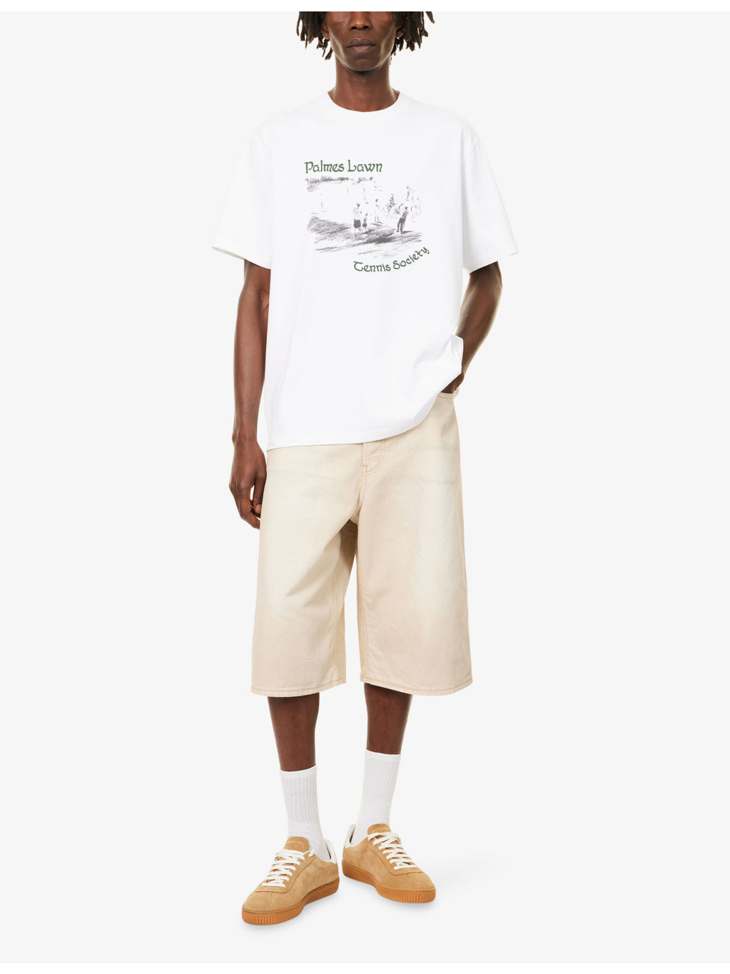 Graphic-Print Relaxed-Fit Cotton T-Shirt - 2