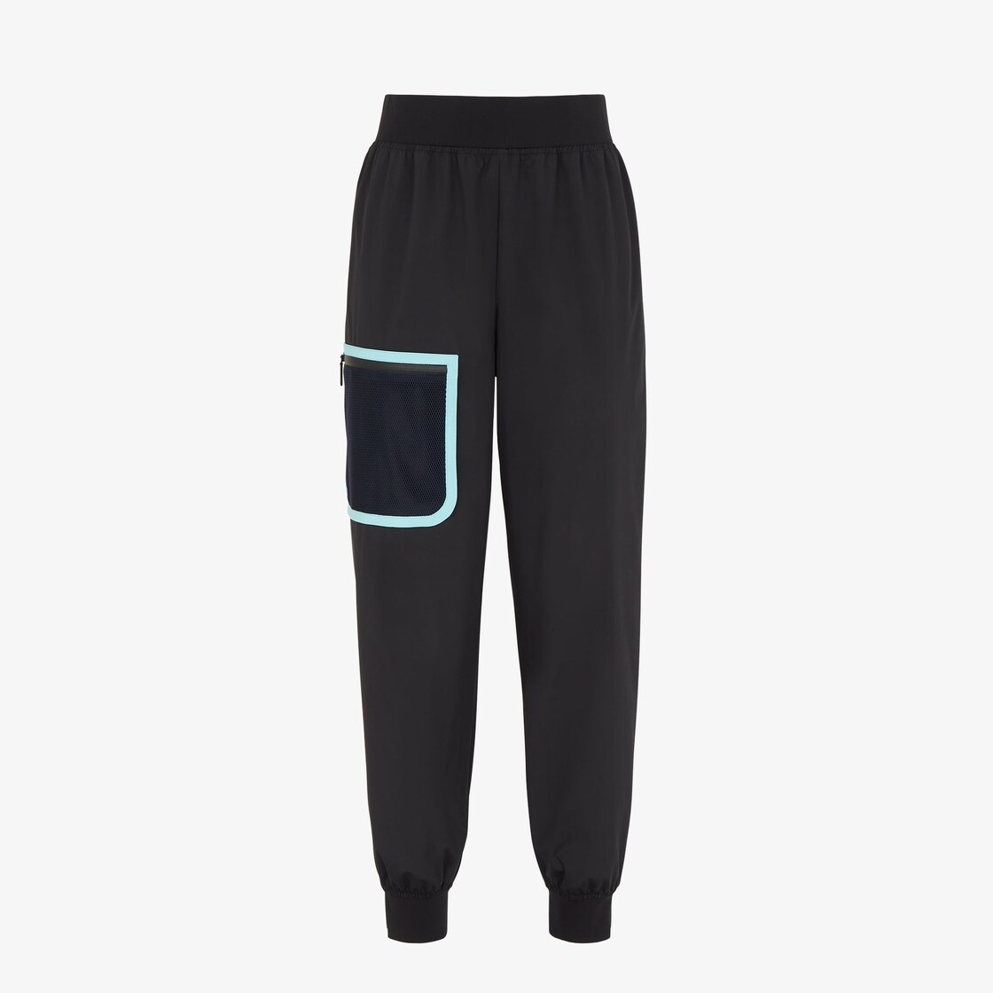 Black tech fabric pants - 1