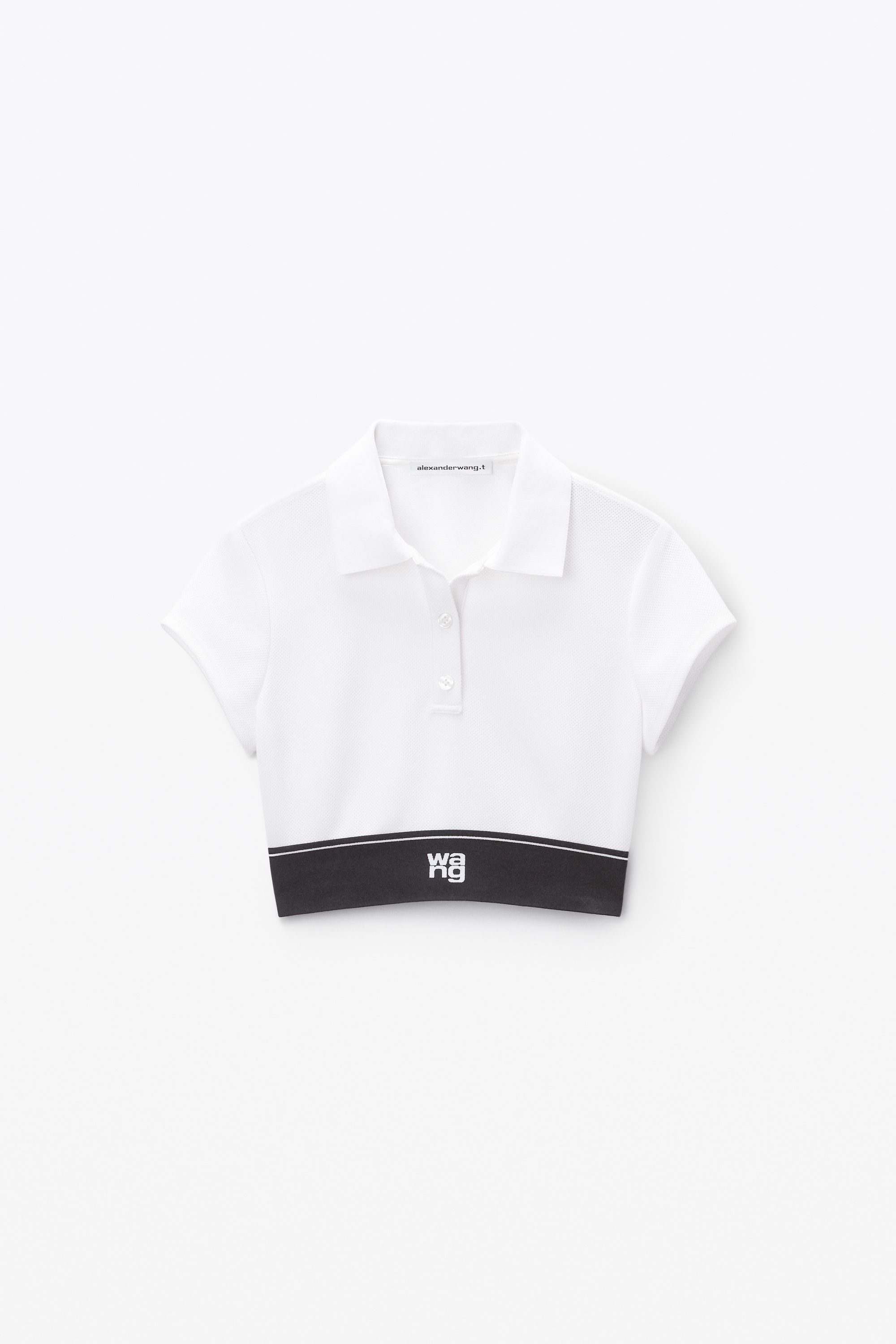 Cheerleader Polo Top in Pique - 1